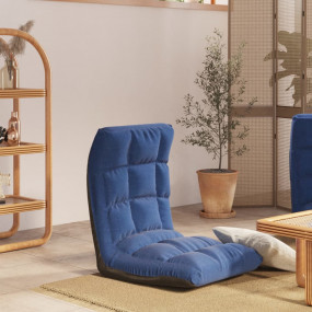 Floor Chair Blue Fabric (100% polyester), metal, foam M...