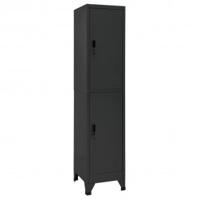 Locker Cabinet Anthracite Steel 15x17.7x70.9 in Locker ...