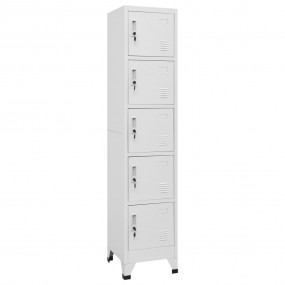 Locker Cabinet Light Grey Steel Medium Locker Cabinet