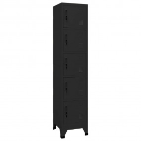 Locker Cabinet Black Steel Tall Locker Cabinet Rectangu...
