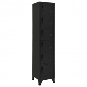 Locker Cabinet Black Steel Tall Locker Cabinet Rectangu...