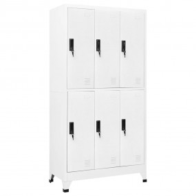Locker Cabinet White Steel Large Locks Locker Cabinet