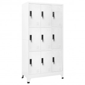Locker Cabinet White Steel Large Locker Cabinet Rectang...
