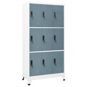 Locker Cabinet Light Grey Steel Medium Locker Cabinet