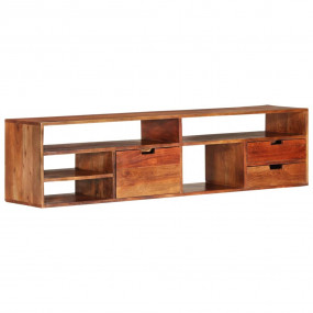 TV Cabinet Solid acacia wood, engineered wood Large TV ...