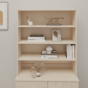 Top For Highboard Honey brown Solid pinewood Large High...