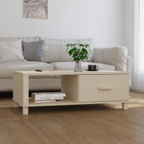 Coffee Table Honey brown Solid pinewood, MDF 39.4 x 21....