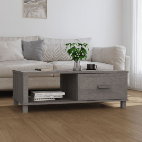 Coffee Table Light grey Solid pine wood, MDF Medium Cof...