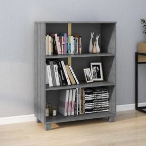 Book Cabinet Dark grey Solid pinewood, MDF Medium Book ...