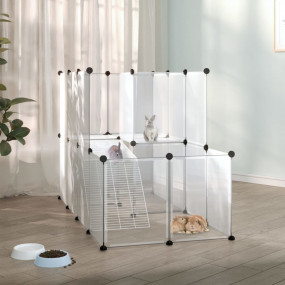 Animal Cage Transparent PP (Polypropylene), steel Mediu...