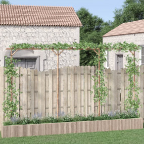 Pergola Brown Bamboo Large Durable Pergola Rectangular