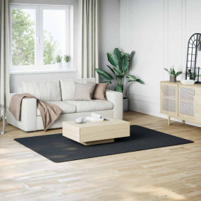 Rug Black 100% Polyester 63 x 90 in Foldable Area Rug