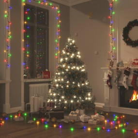 LED String Multicolor PVC, copper 49.2 ft long