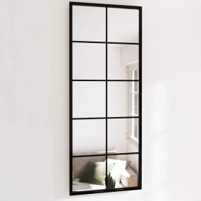 Mirror Black Metal, Glass Mirror Rectangular Traditiona...