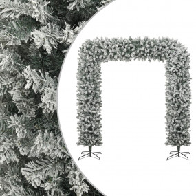 Christmas Tree Arch White and green PVC and steel Large