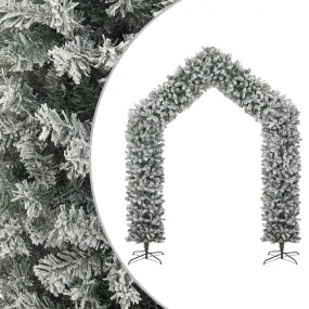 Christmas Tree Arch White and green PVC, steel Large