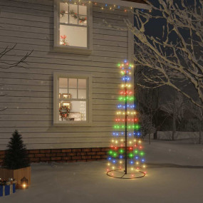Christmas Cone Tree Multicolor Powder-coated steel, Cop...