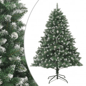 Christmas Tree Green and white PVC, steel 240 in Foldab...