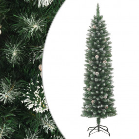 Christmas Tree Green and white PVC and steel 94.5 in ta...