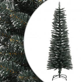Christmas Tree Green and white PVC, Steel 47.2 in high,...