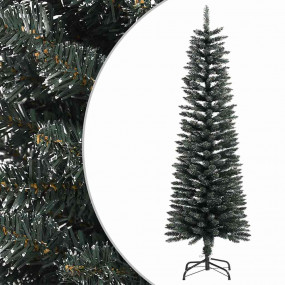 Christmas Tree Green and white PVC and steel Slim