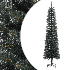 Christmas Tree Green and white PVC, steel Slim Decorati...
