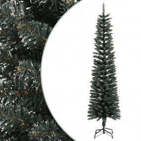 Christmas Tree Green and White PVC, Steel 82.7 in tall
