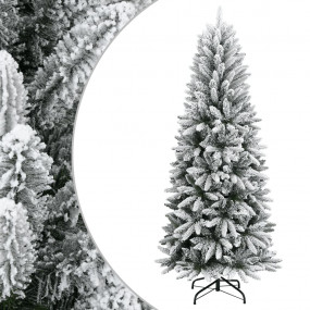 Christmas Tree White and Green PVC, PE, Steel Medium