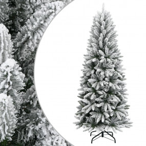 Christmas Tree White and green PVC and PE, Steel Medium