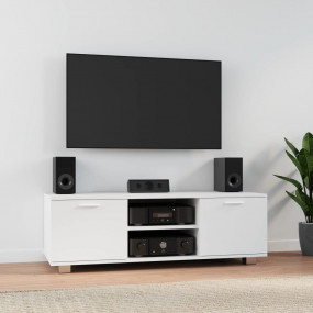 TV Cabinet White Engineered wood, aluminum Medium TV Ca...