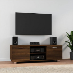 TV Cabinet Brown Oak Engineered Wood 47.2 x 15.9 x 13.8...