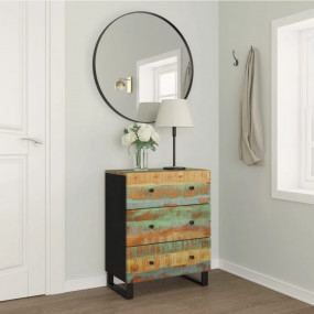Sideboard Mixed with shades of green, blue, orange, and...