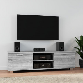 TV Cabinet Grey Sonoma Engineered wood Medium TV Cabine...