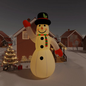 Inflatable Snowman Multicolour