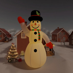 Inflatable Snowman White Oxford fabric with PU coating ...