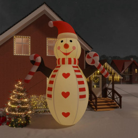 Inflatable Snowman Multicolored Oxford fabric Large