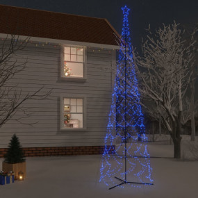 Christmas Cone Tree Blue Powder-coated steel, copper, P...