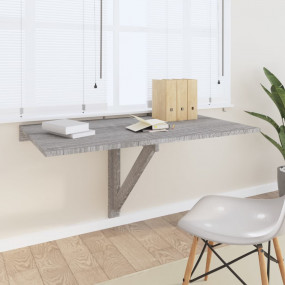 Wall Table Gray sonoma Engineered wood 39.4 x 23.6 x 22...