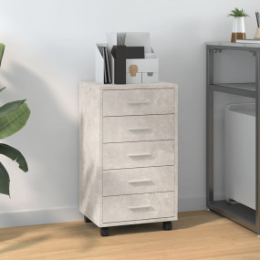 Drawer Cabinet Concrete gray Engineered wood, aluminum ...