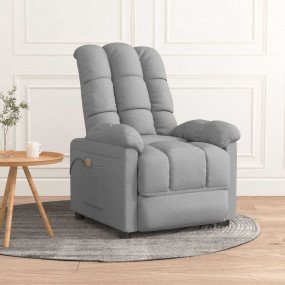 Massage Chair Light Grey Fabric (100% polyester), Wood,...