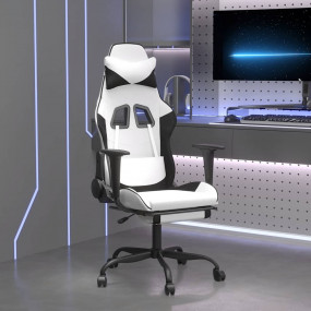 Gaming Chair White and Black