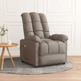 Massage Chair Taupe Polyester, Metal, Wood, Plywood Lar...