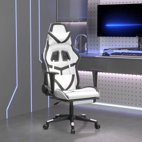 Gaming Chair White and Black