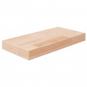Shelf Board Medium Brown Solid oak wood 15.7x7.9 in Dur...