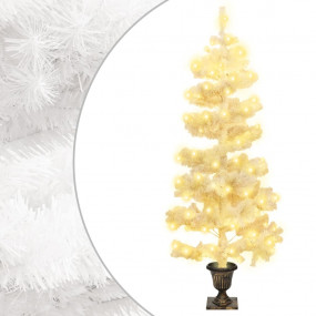 Swirl Christmas Tree White PVC, Steel Medium Swirl Chri...
