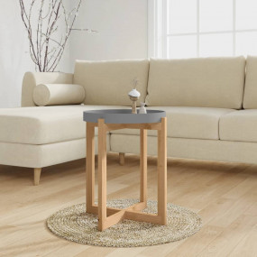 Coffee Table Grey Engineered wood, solid pine wood Smal...