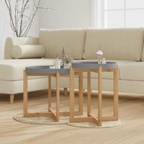 Coffee Table Grey Engineered wood Small Durable Coffee ...