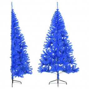 Christmas Tree Blue PVC, Steel 6.9 ft Decorative Touche...