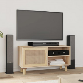 TV Cabinet Brown Engineered wood, solid pine, natural r...