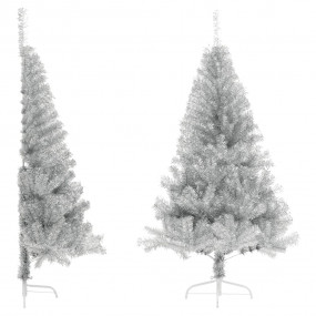 Christmas Tree Silver PET 70.9 in Decorative Inlays